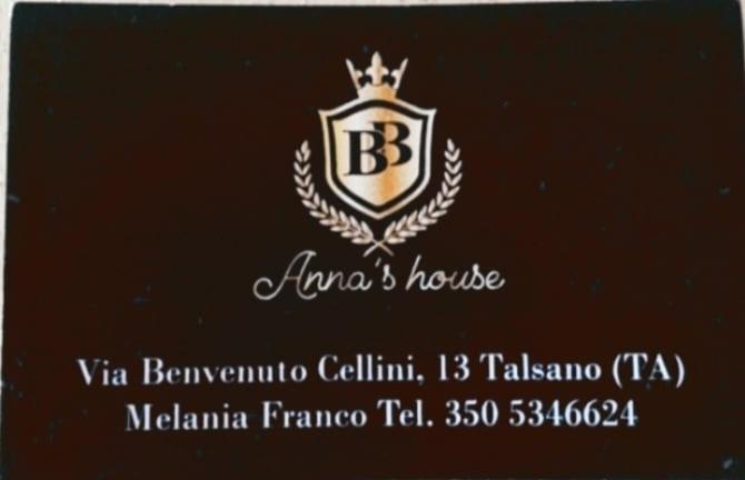 Bed and Breakfast Anna'S House Tarent Zewnętrze zdjęcie